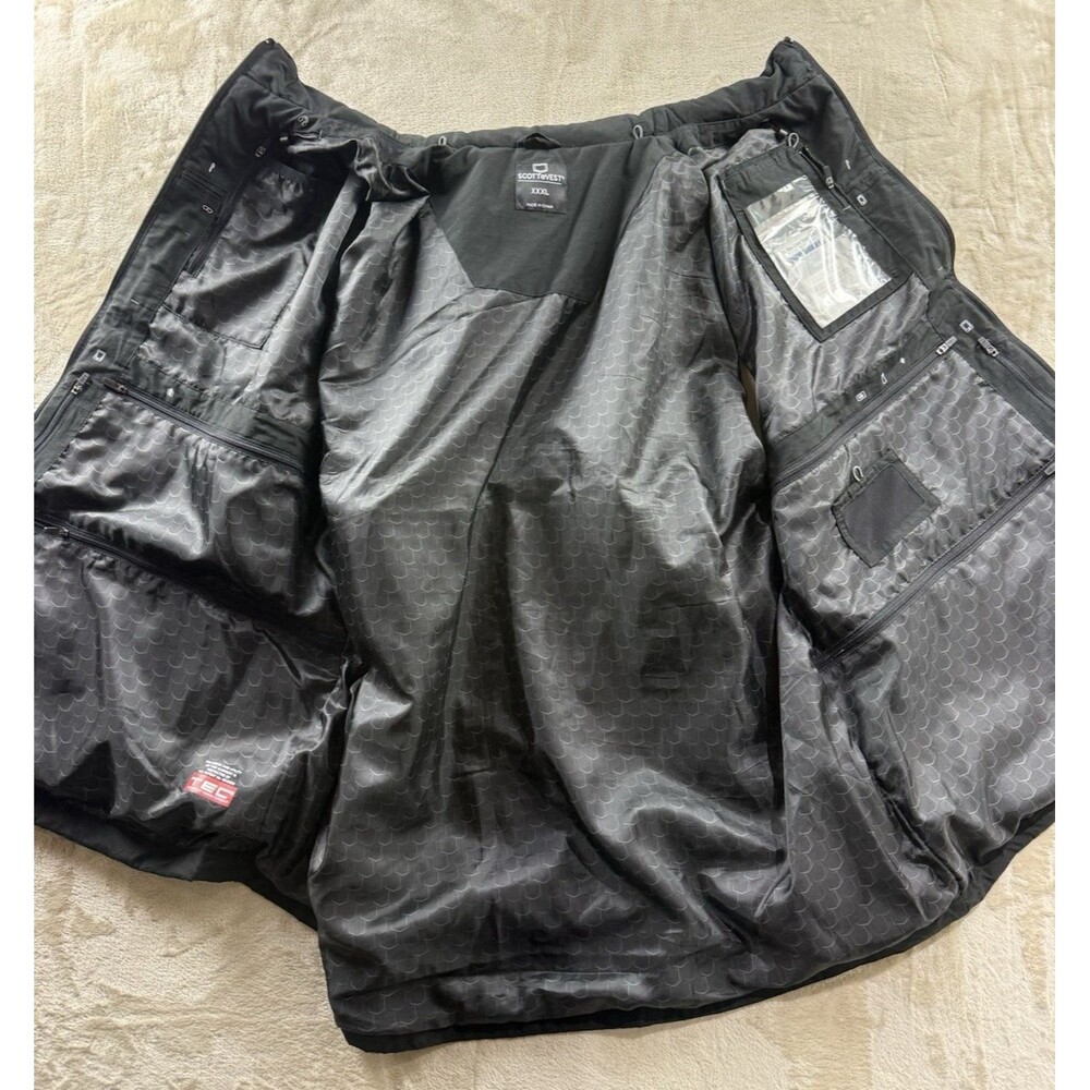 Scottevest Quest Travel Vest Men's 3XL Black Full Zip Utility Pockets Outdoor - Picture 14 of 16